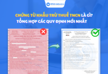 Quy định chứng từ khấu trừ thuế TNCN mới nhất theo Nghị định 70/2025/NĐ-CP chứng từ khấu trừ thuế tncn điện tử