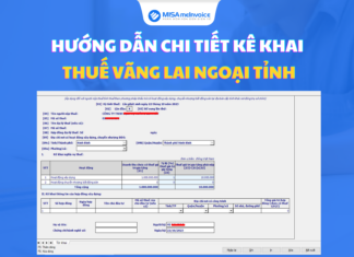 Hướng dẫn chi tiết kê khai thuế vãng lai ngoại tỉnh