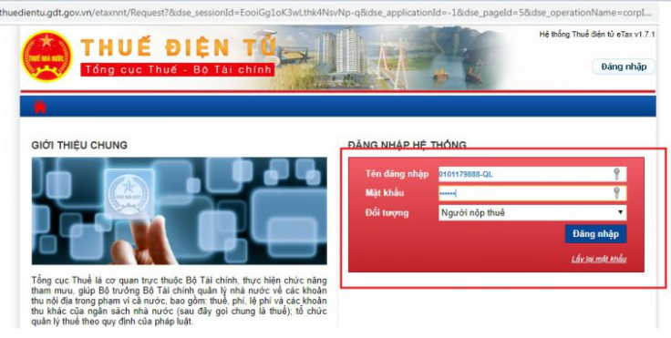 Hướng dẫn đăng ký nộp thuế vãng lai ngoại tỉnh qua mạng