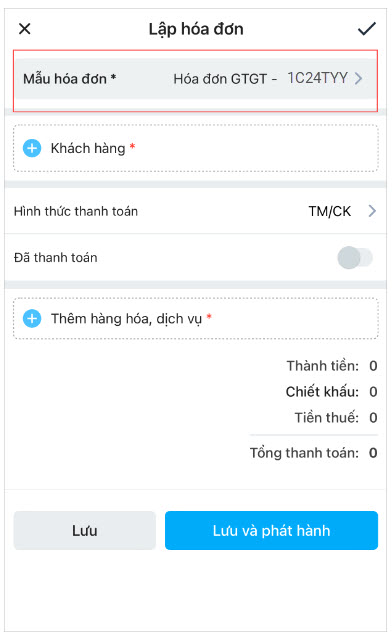 app misa meinvoice mobile tự động cập nhật ký hiệu hóa đơn mới khi sang năm 2024