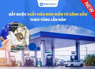 Cách xuất hóa đơn điện tử xăng dầu theo từng lần bán