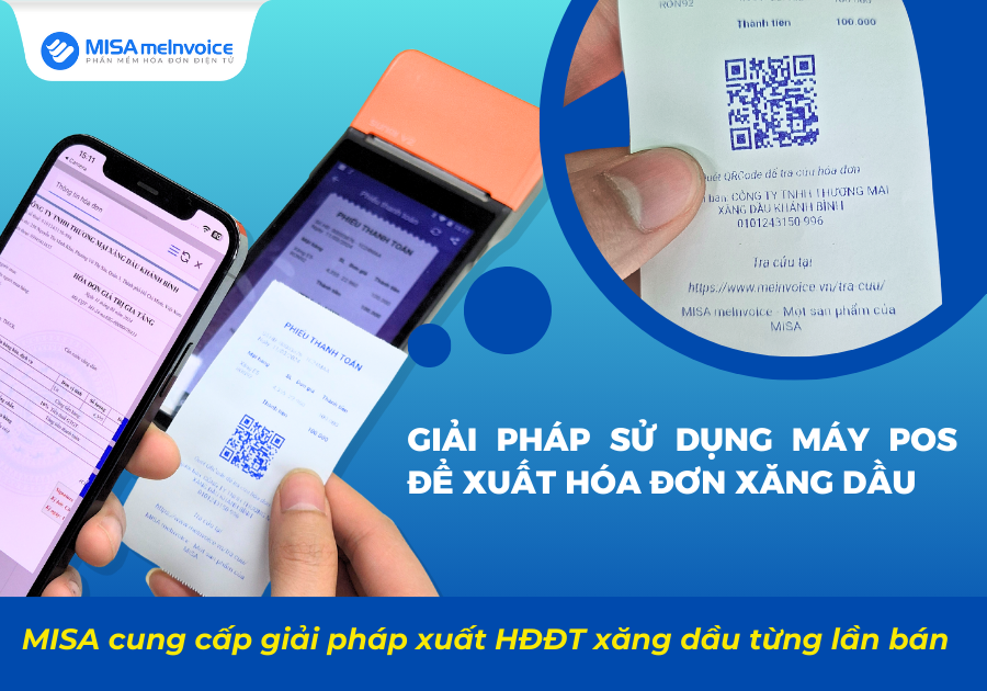 giải pháp xuất hóa đơn xăng dầu từng lần trên máy pos