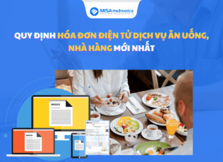 Quy định hóa đơn điện tử dịch vụ ăn uống, nhà hàng hóa đơn ăn uống