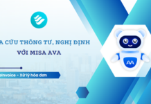 MISA meInvoice Xử lý hóa đơn – Tra cứu thông tư, nghị định với trợ lý số MISA AVA