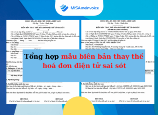 Mẫu biên bản thay thế hóa đơn điện tử có sai sót theo nghị định 70/2025