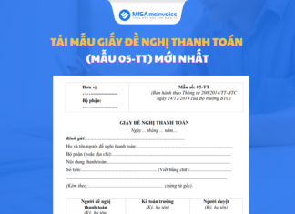 Tải mẫu giấy đề nghị thanh toán (Mẫu 05-TT) mới mẫu giấy đề nghị thanh toán
