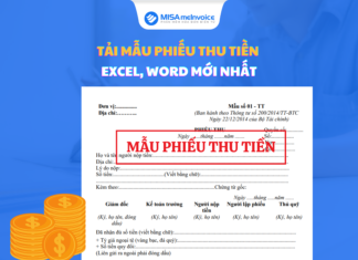 Tải mẫu phiếu thu tiền Excel, Word CHI TIẾT mẫu phiếu thu