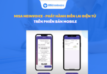 MISA meInvoice – Phát hành biên lai điện tử trên phiên bản Mobile phát hành biên lai điện tử trên mobile