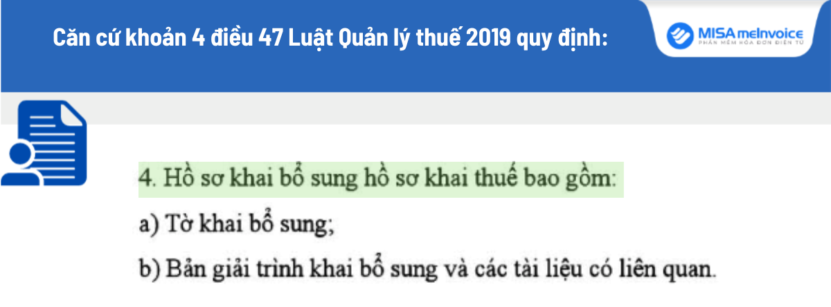 hồ sơ khai bổ sung