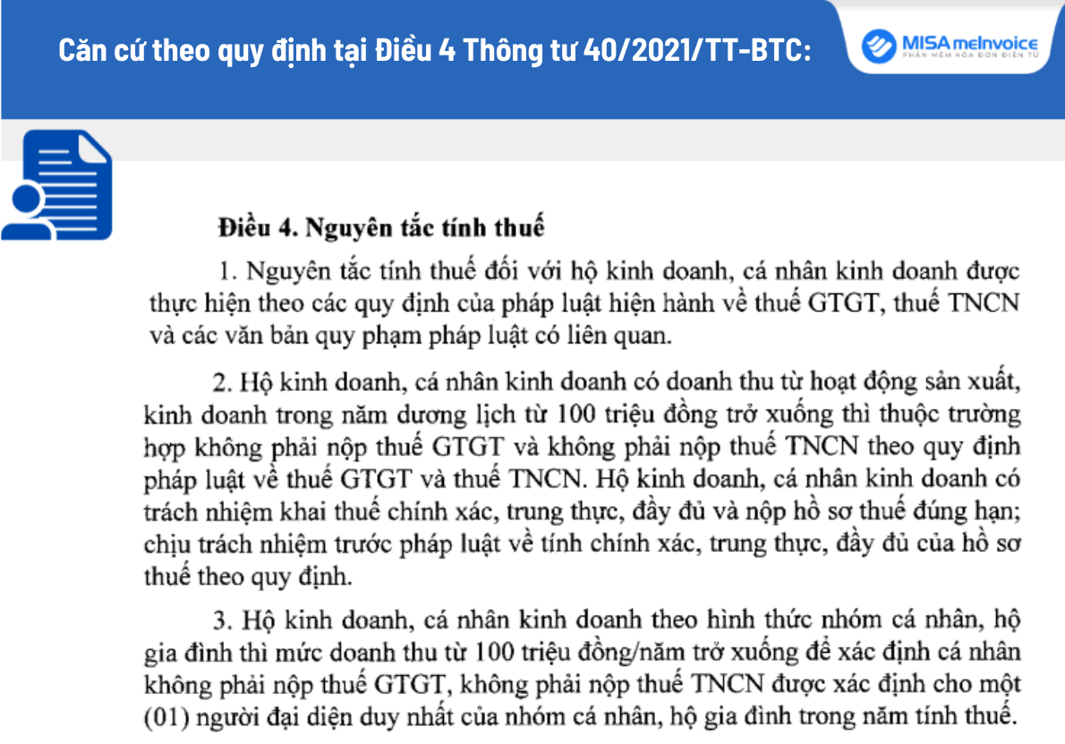 nguyên tắc tính thuế