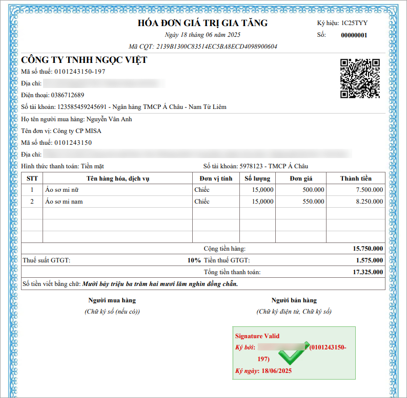 lập hóa đơn hàng bán trả lại 1