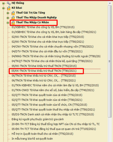 tờ khai khấu trừ thuế TNCN