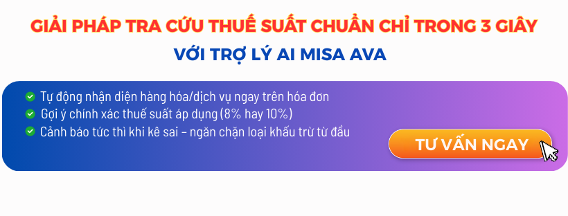 tra cứu thuế suất AVA