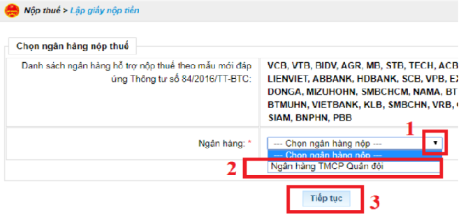 nộp thuế cho cá nhân
