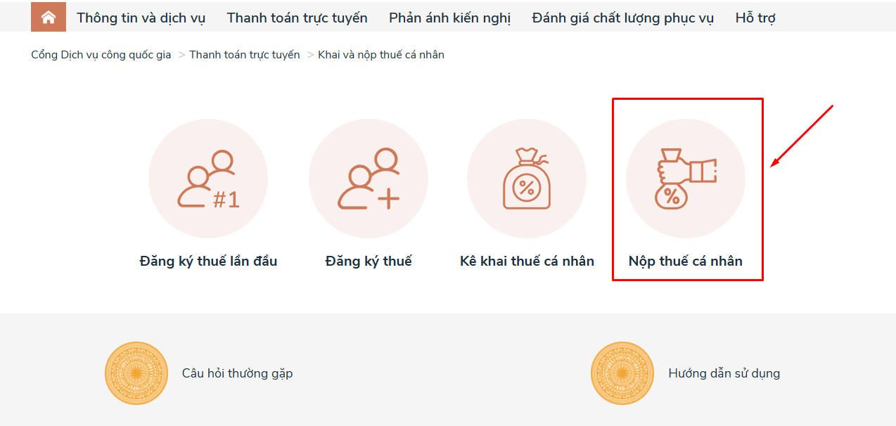 nộp thuế cá nhân