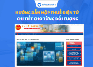 Hướng dẫn nộp thuế điện tử CHI TIẾT cho từng đối tượng