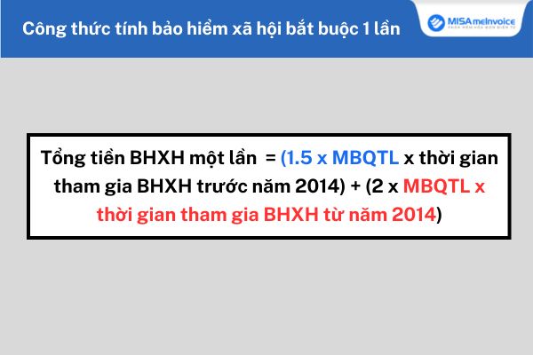 cách tính tiền bảo hiểm xã hội