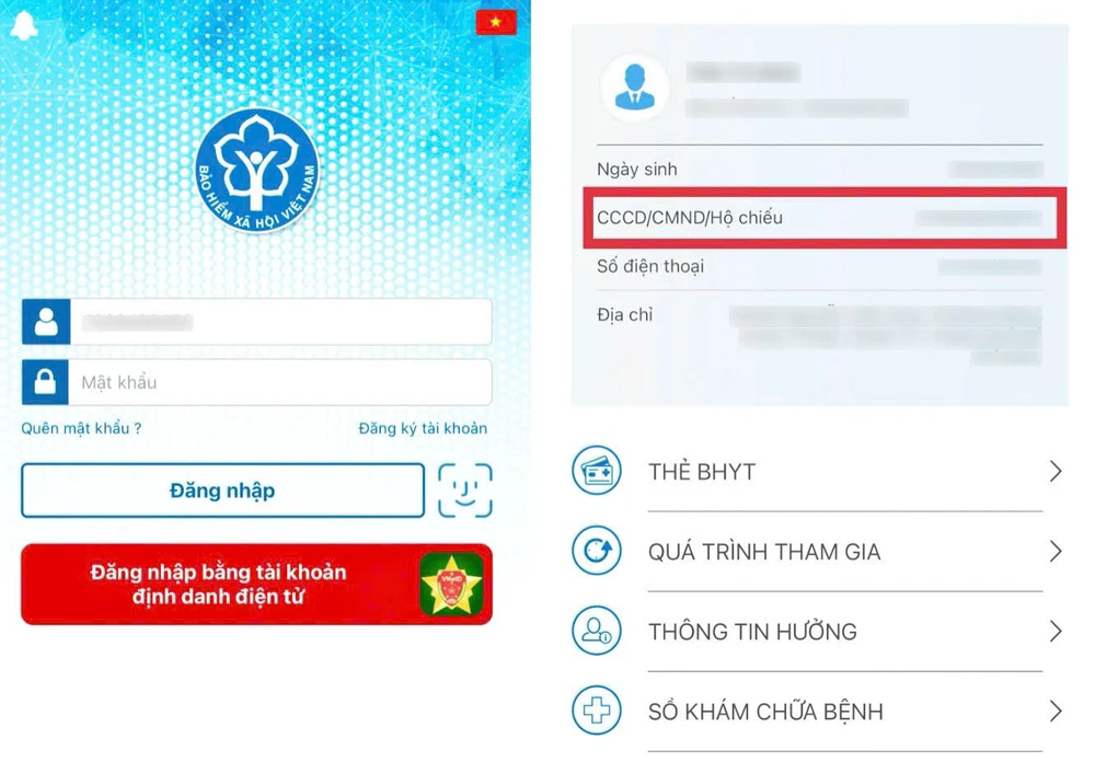 cập nhật số cccd trên bảo hiểm xã hội