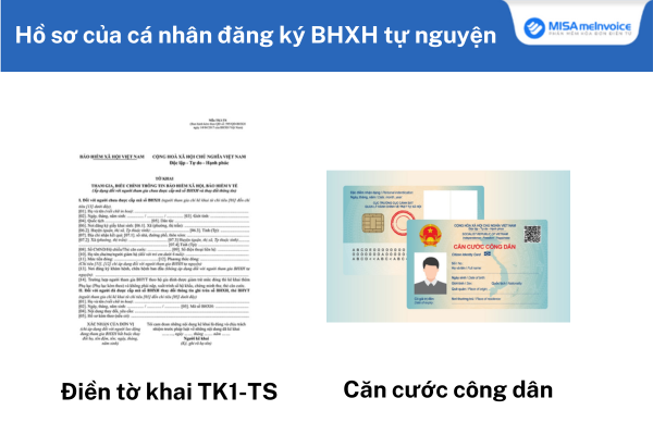 Hồ sơ, thủ tục đối với cá nhân tự đăng ký BHXH tự nguyện