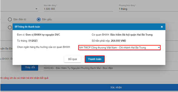 Hướng dẫn cá nhân đăng ký bảo hiểm tự nguyện trên Cổng Dịch vụ công