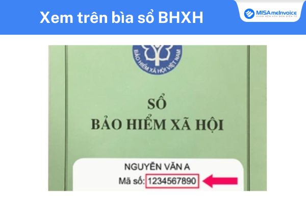 Xem mã số bảo hiểm trên bìa sổ bảo hiểm