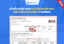 Có bắt buộc phải ghi tên người mua trên hóa đơn điện tử không? Có bắt buộc phải ghi tên người mua trên hóa đơn điện tử không?