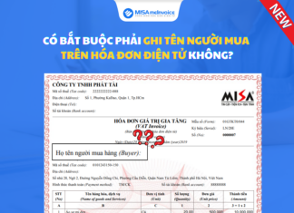 Có bắt buộc phải ghi tên người mua trên hóa đơn điện tử không? Có bắt buộc phải ghi tên người mua trên hóa đơn điện tử không?