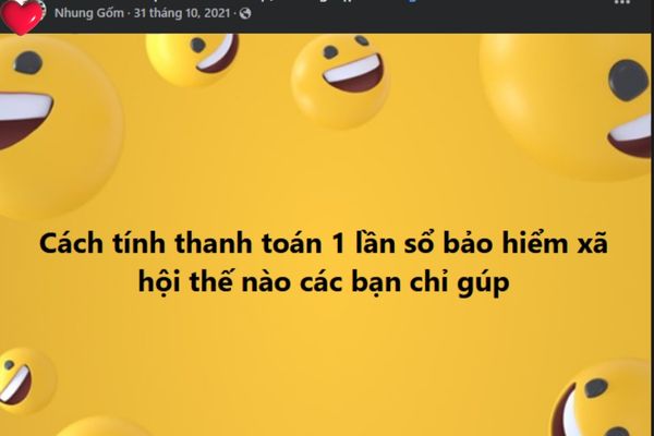 tính tiền bảo hiểm xã hội 1 lần