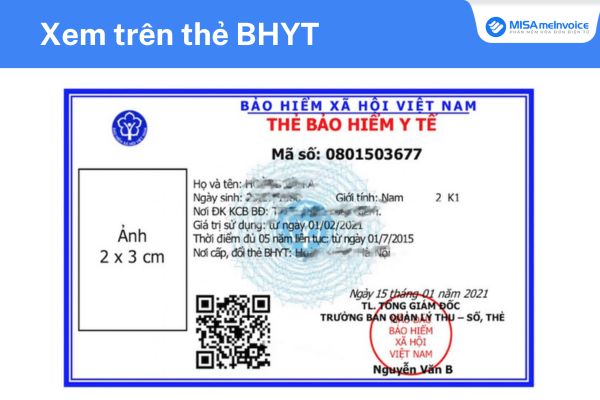 Tra cứu mã số bảo hiểm xã hội trên thẻ BHYT