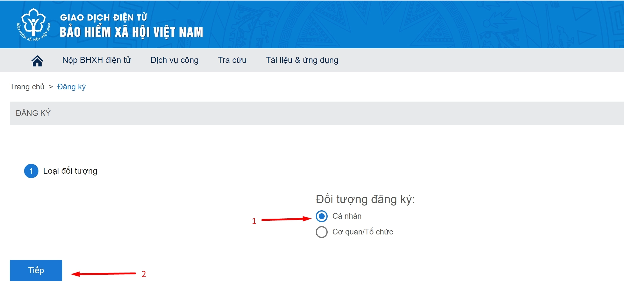 vssid đăng ký