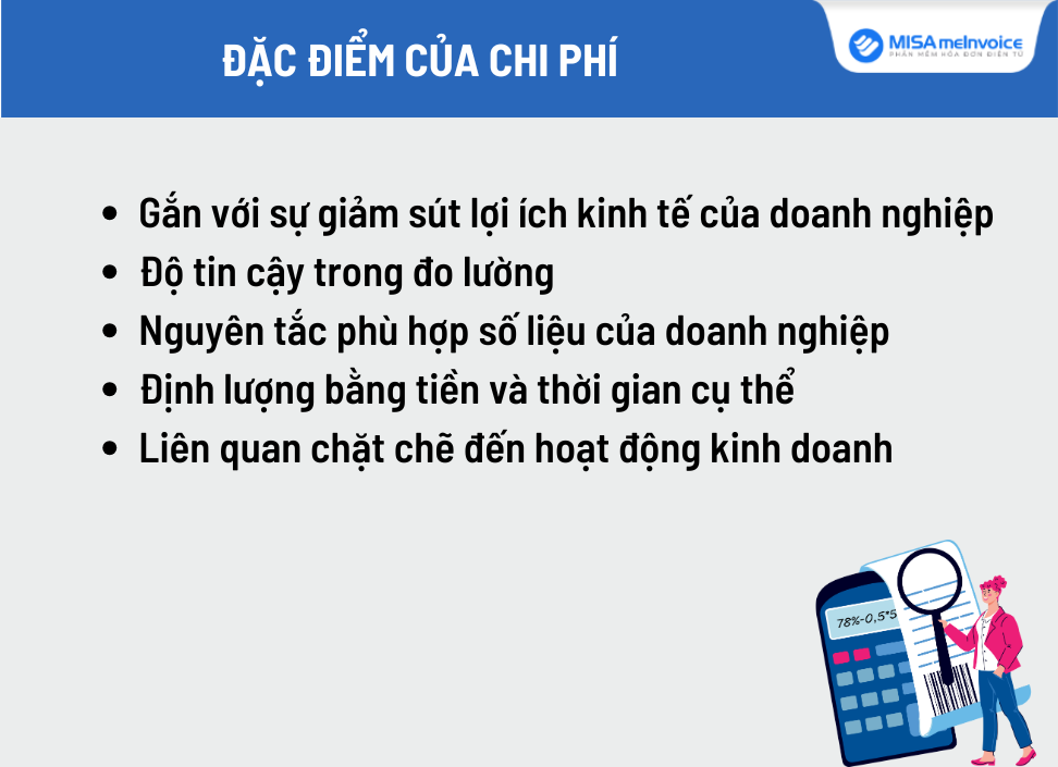 đặc điểm của chi phí