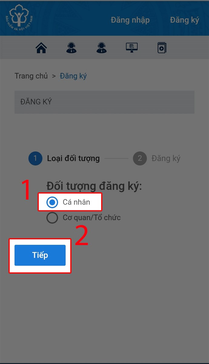 cách đăng ký vssid trên điện thoại