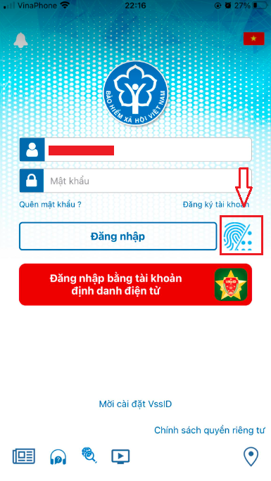 hướng dẫn đăng nhập vssid