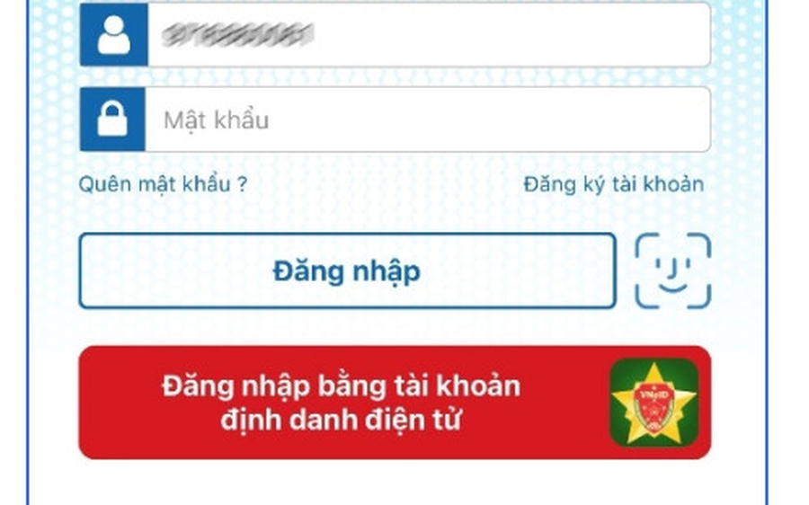 cách đăng nhập vssid lần đầu