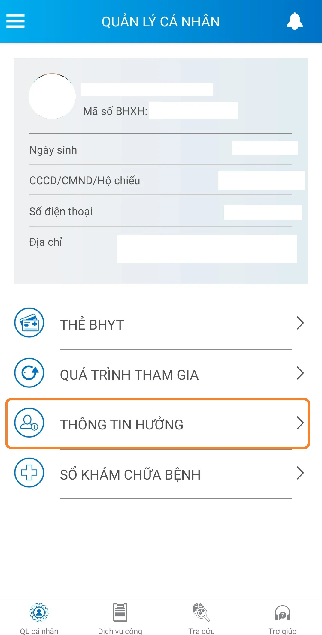 tra cứu bảo hiểm xã hội 1 lần