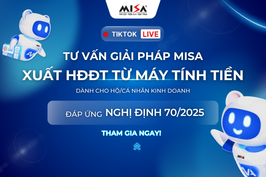 Lịch livestream tư vấn, giải đáp thắc mắc về Hóa đơn điện tử máy tính tiền cho Hộ kinh doanh