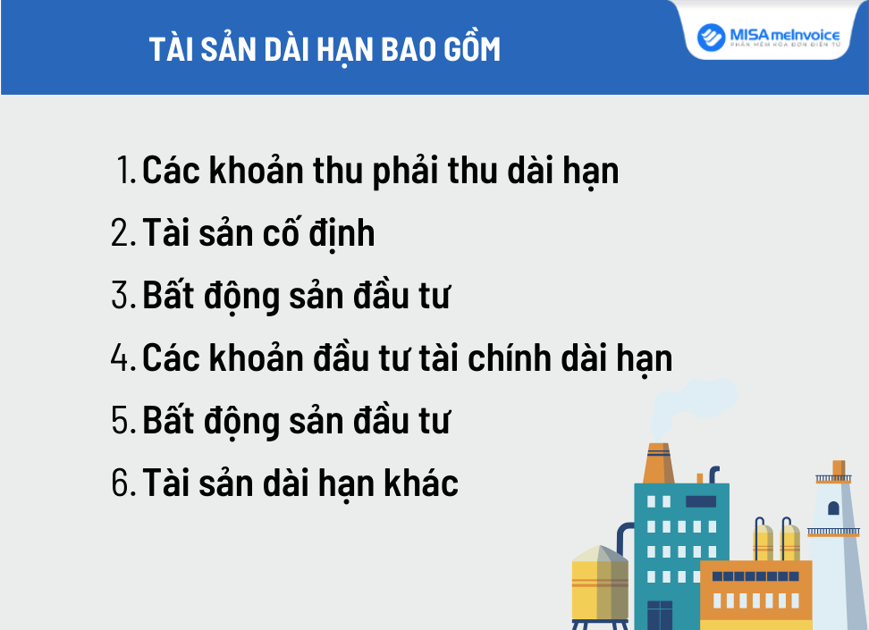 tài sản dài hạn gồm những gì