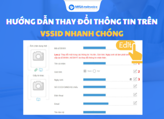 Hướng dẫn thay đổi thông tin trên VssID Nhanh Chóng