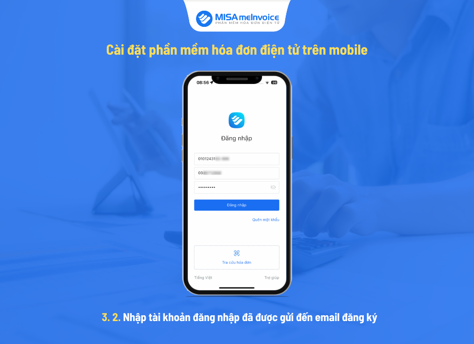 Cài đặt phần mềm hóa đơn điện tử trên mobile