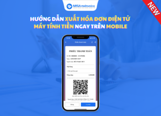 Hướng dẫn xuất hóa đơn điện tử máy tính tiền ngay trên mobile Hướng dẫn xuất hóa đơn điện tử máy tính tiền ngay trên mobile