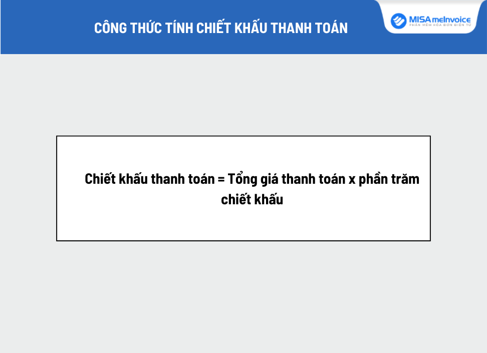 Hướng dẫn cách tính chiết khấu thanh toán