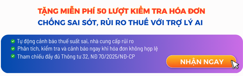 CTA - Tặng 50 lượt kiểm tra hóa đơn meinvoice