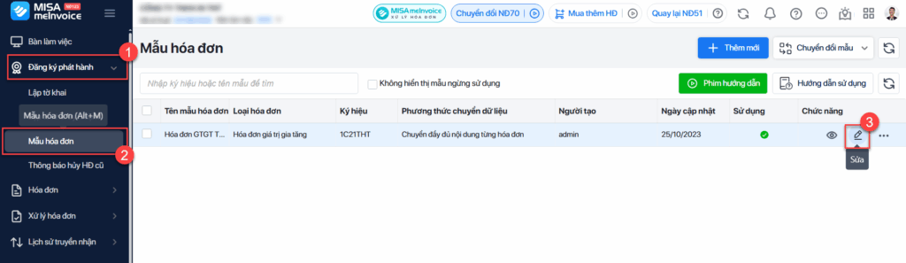 Hiển thị thêm thông tin “Hình thức thanh toán” trên hóa đơn