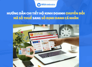 Hướng dẫn hộ kinh doanh chuyển đổi số định danh cá nhân thay thế mã số thuế Hướng dẫn hộ kinh doanh chuyển đổi số định danh cá nhân thay thế mã số thuế