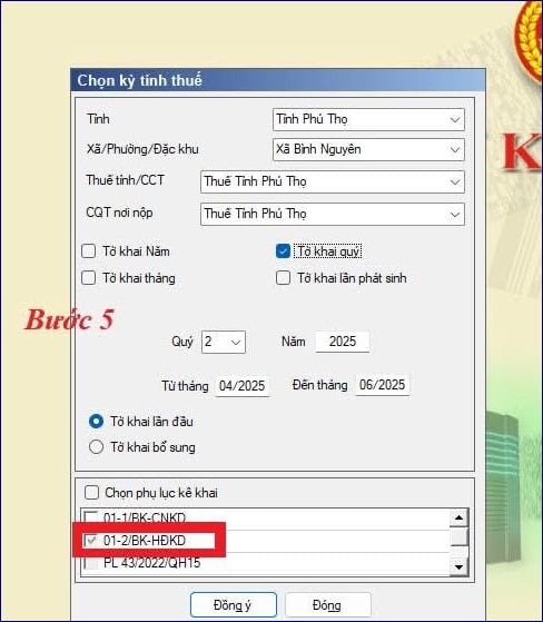 Hướng dẫn kê khai thuế hộ kinh doanh cá thể trên htkk