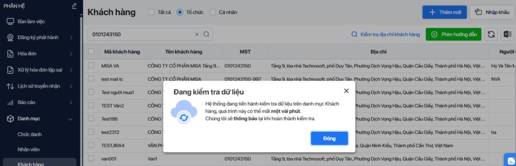 kiểm tra địa chỉ người mua