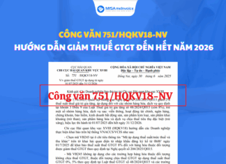 Công văn 751/HQKV18-NV: Hướng dẫn giảm thuế GTGT đến hết năm 2026 Công văn 751-2025