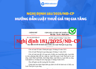 Nghị định 181/2025/NĐ-CP hướng dẫn Luật thuế GTGT có hiệu lực từ ngày 01/07/2025 Nghị định 181/2025/NĐ-CP