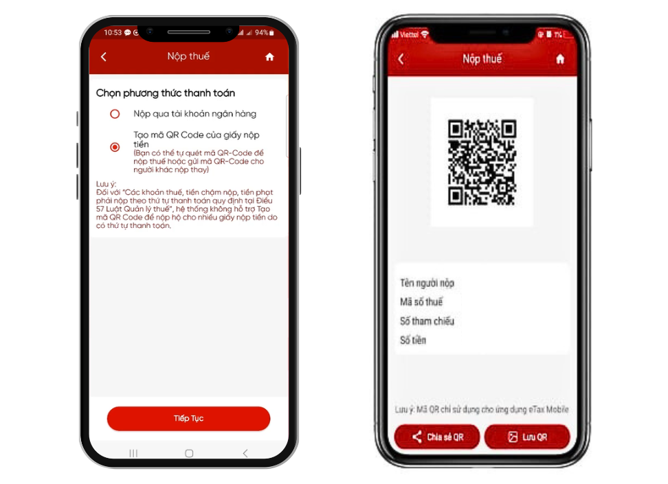 Hướng dẫn chi tiết hộ kinh doanh thanh toán nộp thuế trên ứng dụng eTax mobile