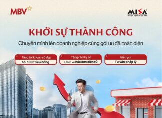 MISA hợp tác cùng ngân hàng MBV xây dựng chương trình hỗ trợ Doanh nghiệp mới thành lập với nhiều ưu đãi hấp dẫn